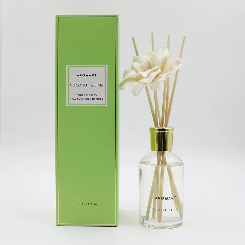 ENCORE 200ML GLASS DIFFUSER - COCONUT &amp; LIME