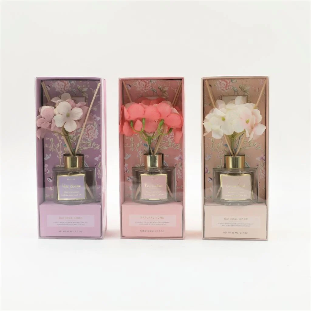 100ML DIFFUSER WITH FLOWER DECORATION
