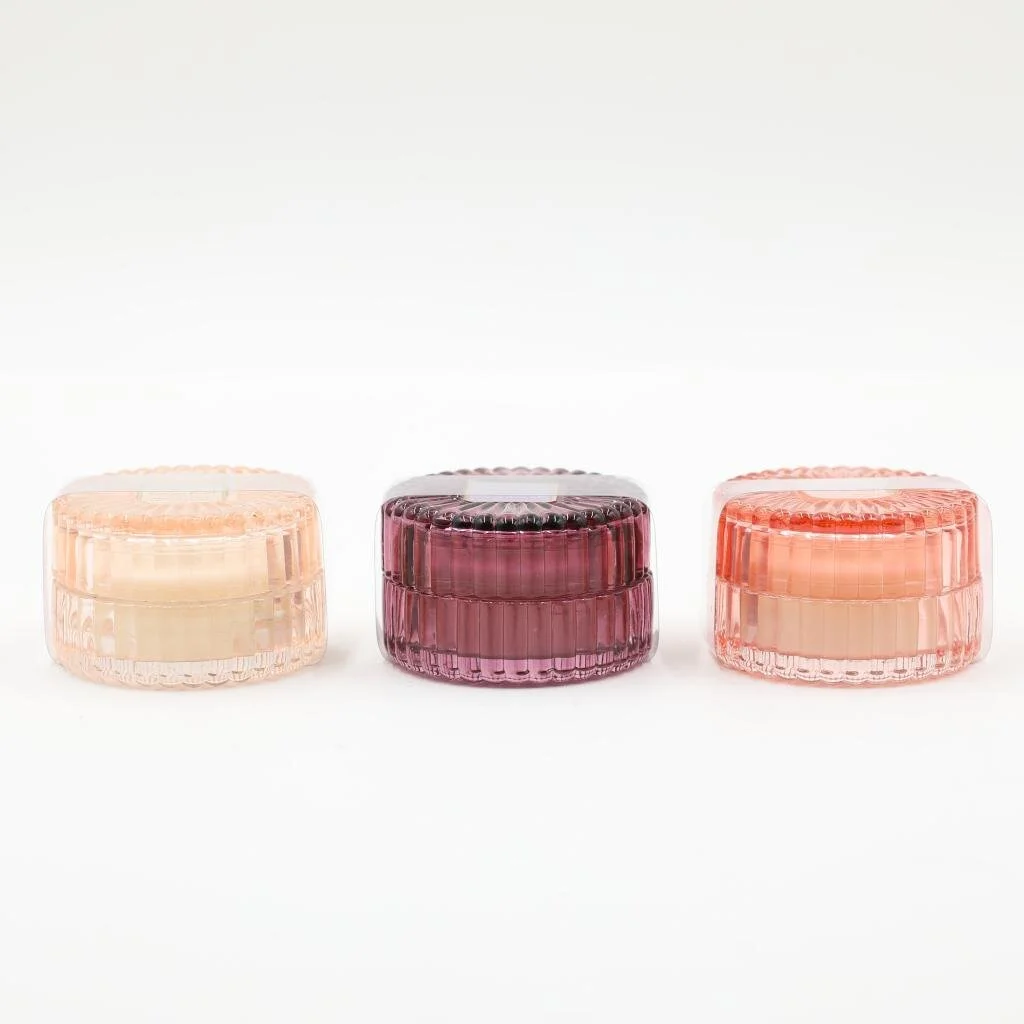 8X5CM DECORATED GLASS JAR CANDLE