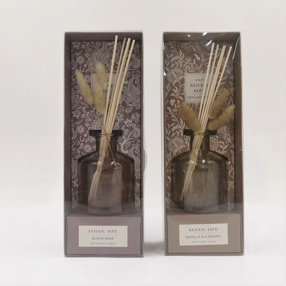 AROMART 120ML DIFFUSER WITH PAMPAS GRASS - ASSORTD