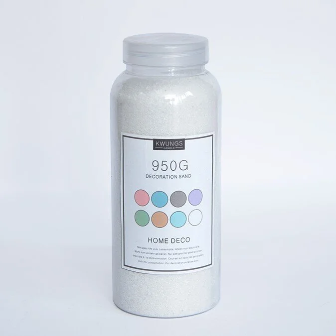 950G COLOR SAND DECORATION -  WHITE