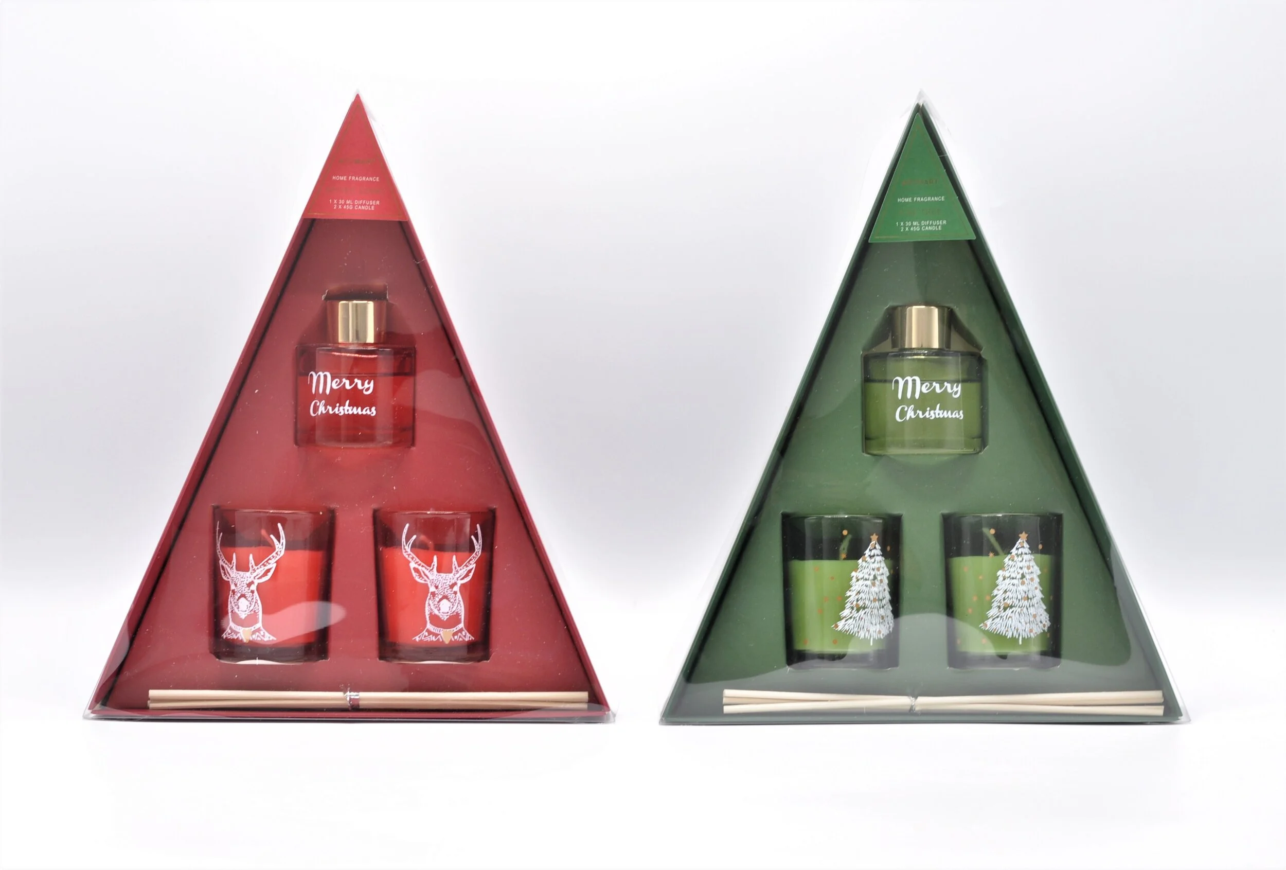 XMAS TREE SHAPE CANDLE &amp; DIFFUSER GIFT SET