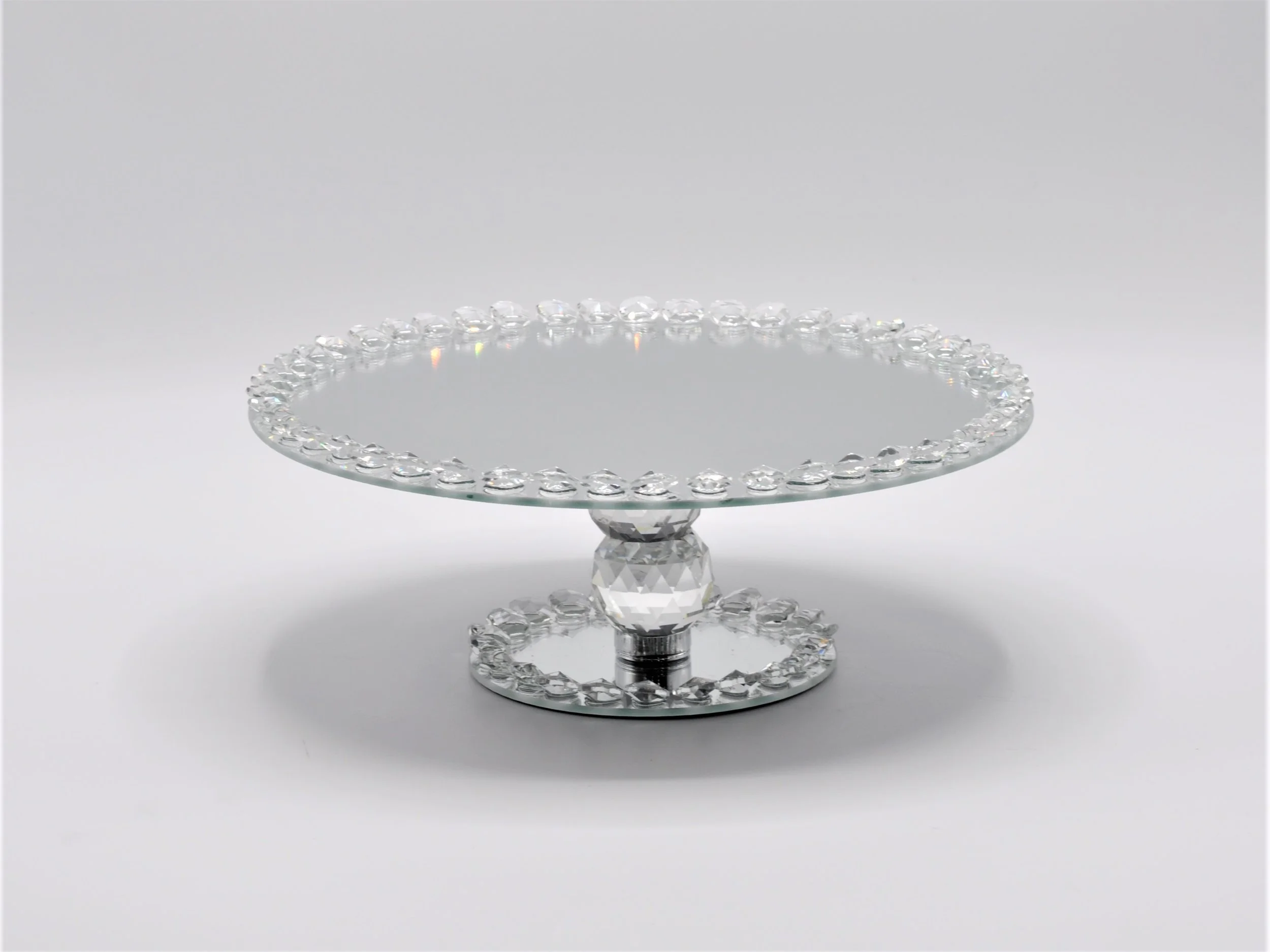 GLASS CAKE STAND-SML
