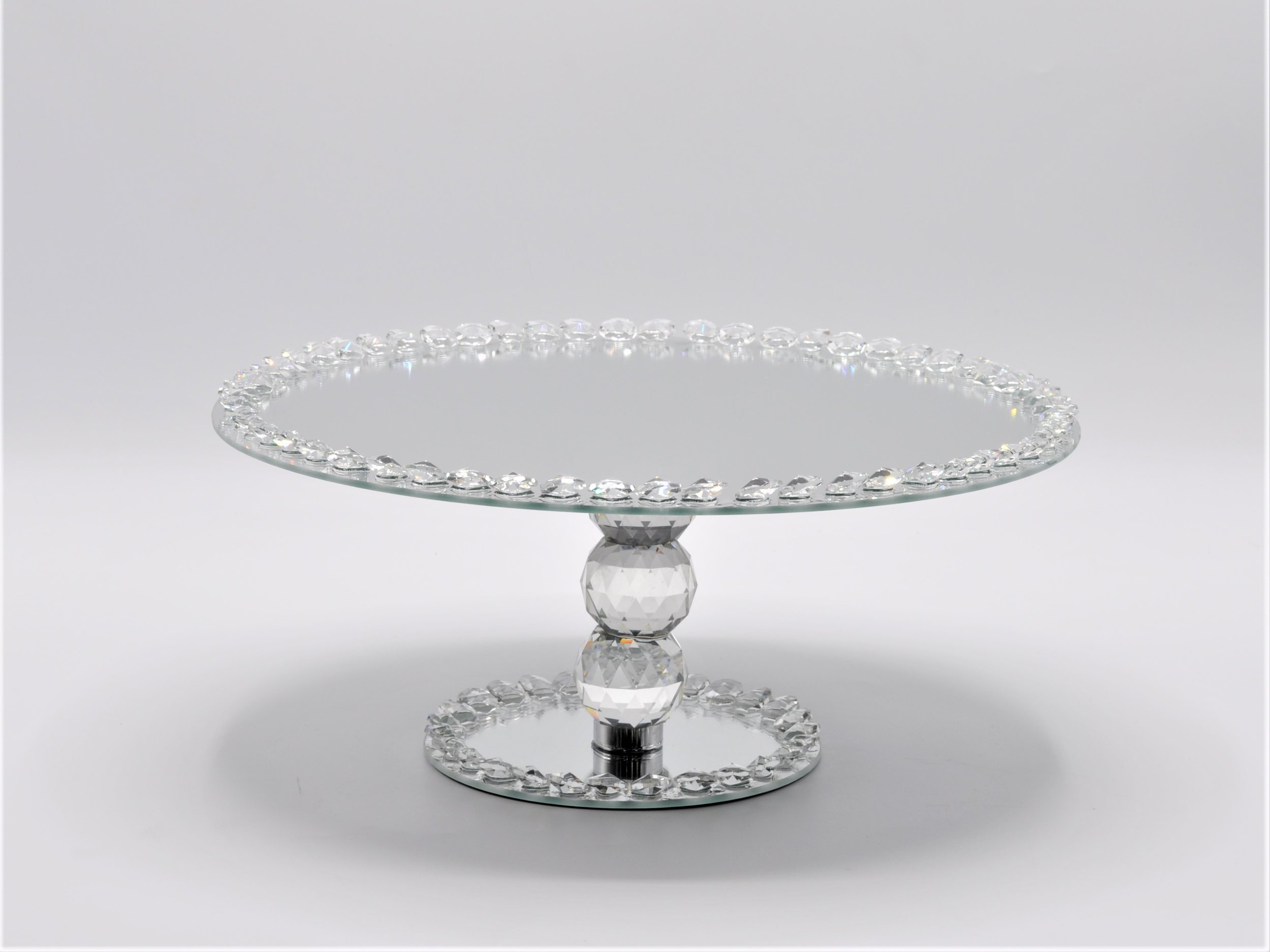 GLASS CAKE STAND-LARGE