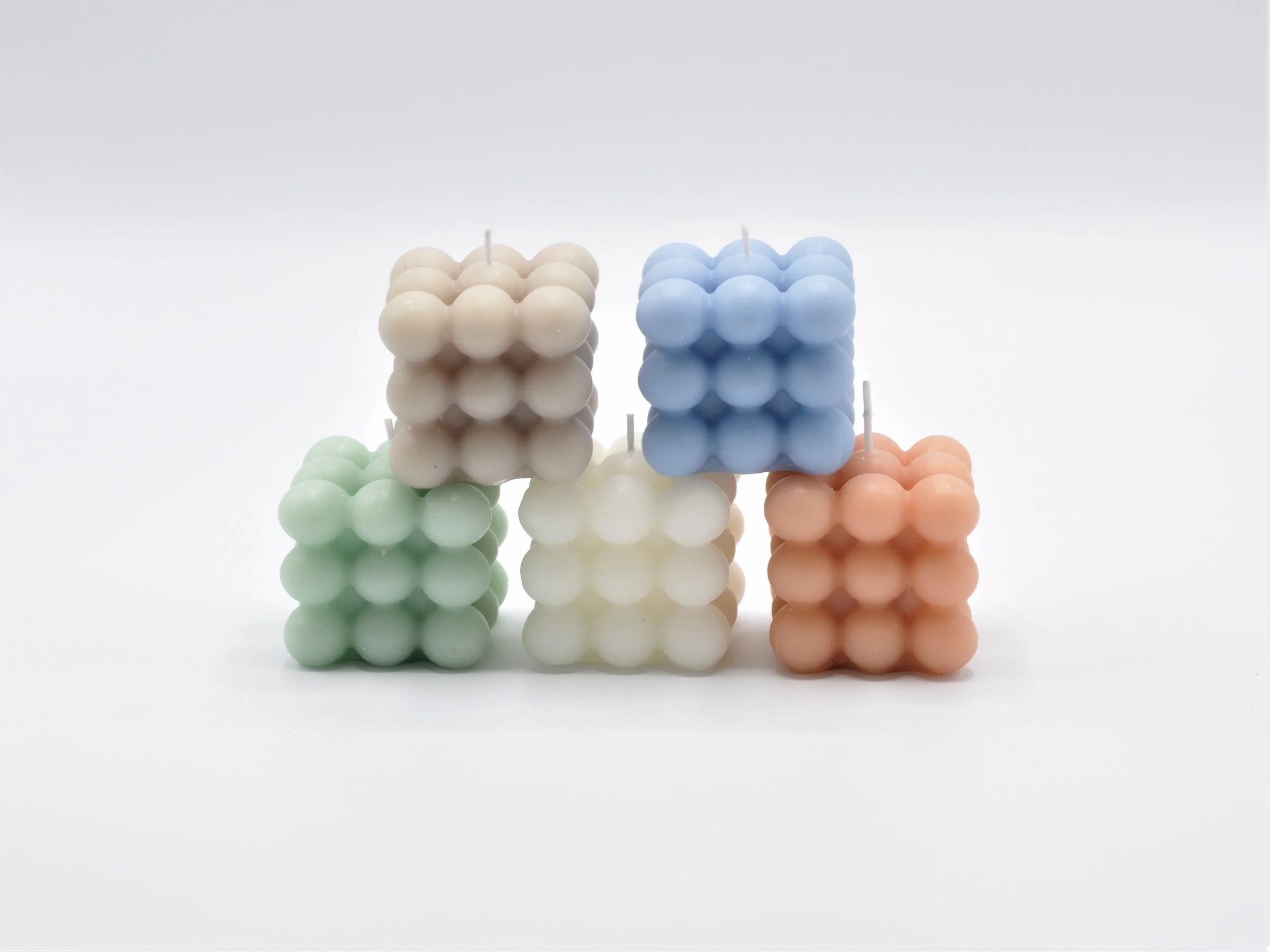 SCENTED BUBBLE CANDLE 5 ASSTD