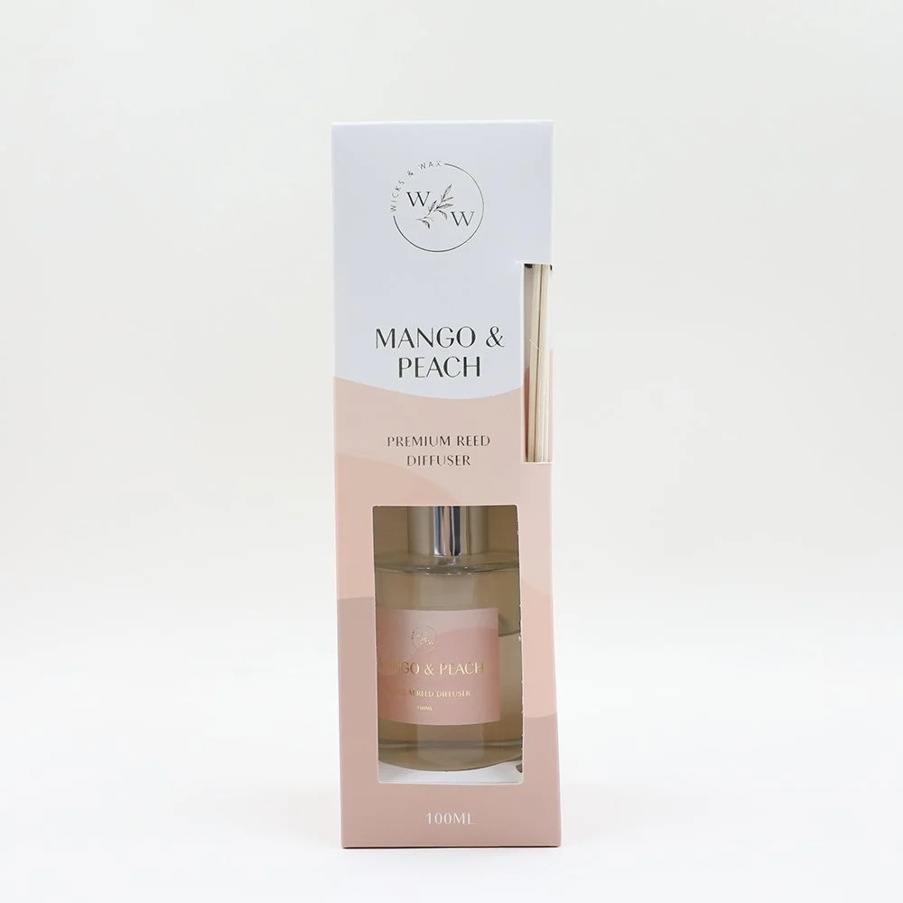 WICKS & WAX DIFFUSER MANGO & PEACH