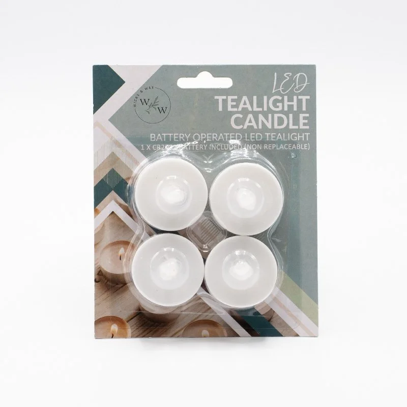 LED TEALIGHTS 4 PACK
