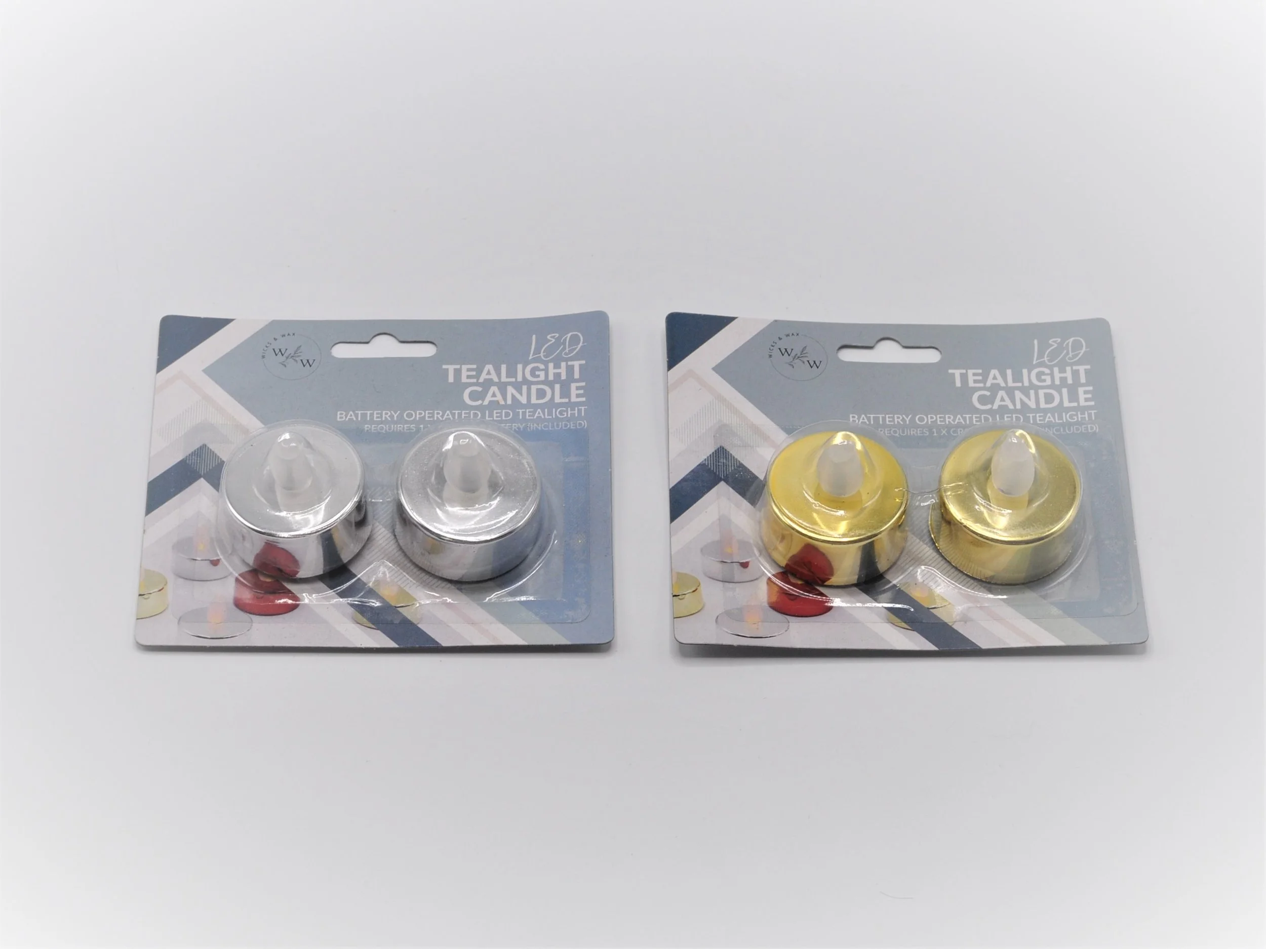 METALLIC LED TEALIGHT ASSORTED