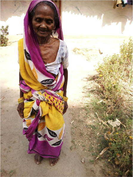 The state owes Suni Bai a pension of Rs 4,990. She has been denied her pension because of mismatches in Aadhaar details and is unable to get redress.
