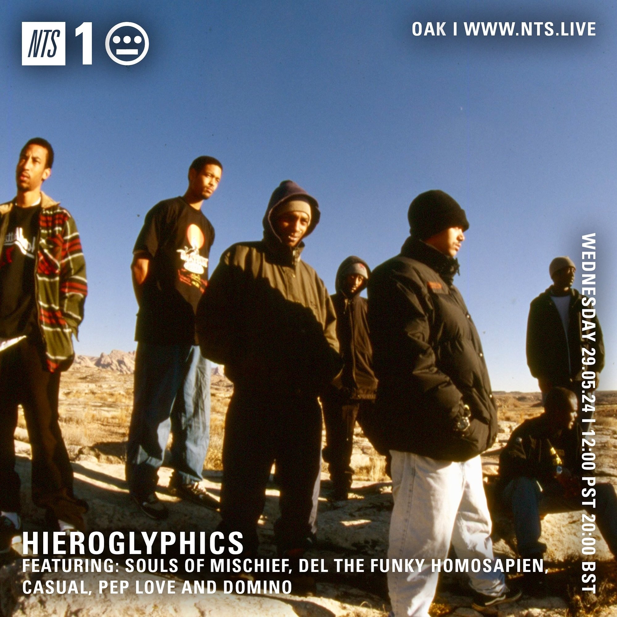 Don&rsquo;t miss the @therealhierocrew dedication on @nts_radio 20:00GMT/12PST today to kick off Hiero&rsquo;s first ever UK/EU Tour:

May 31st 2024 - Bristol - @o2academybris
June 1st - London - @o2forumktown - @spreadlovehq

June 2nd - Falmouth - @