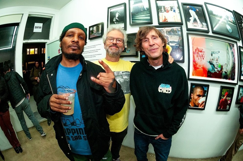 Official launch of @jacobrosenberg new book &lsquo; RIGHT BEFORE MY EYES&rsquo; with some of the greatest to do it. Go cop that right now for the skater/Hiero fan in your life 🤘🏾⚡️ link in bio🛹