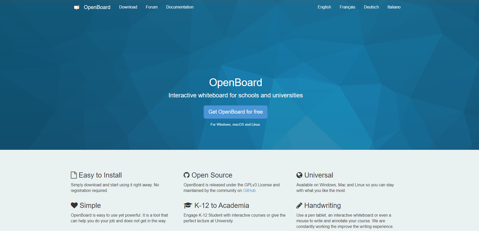 open board