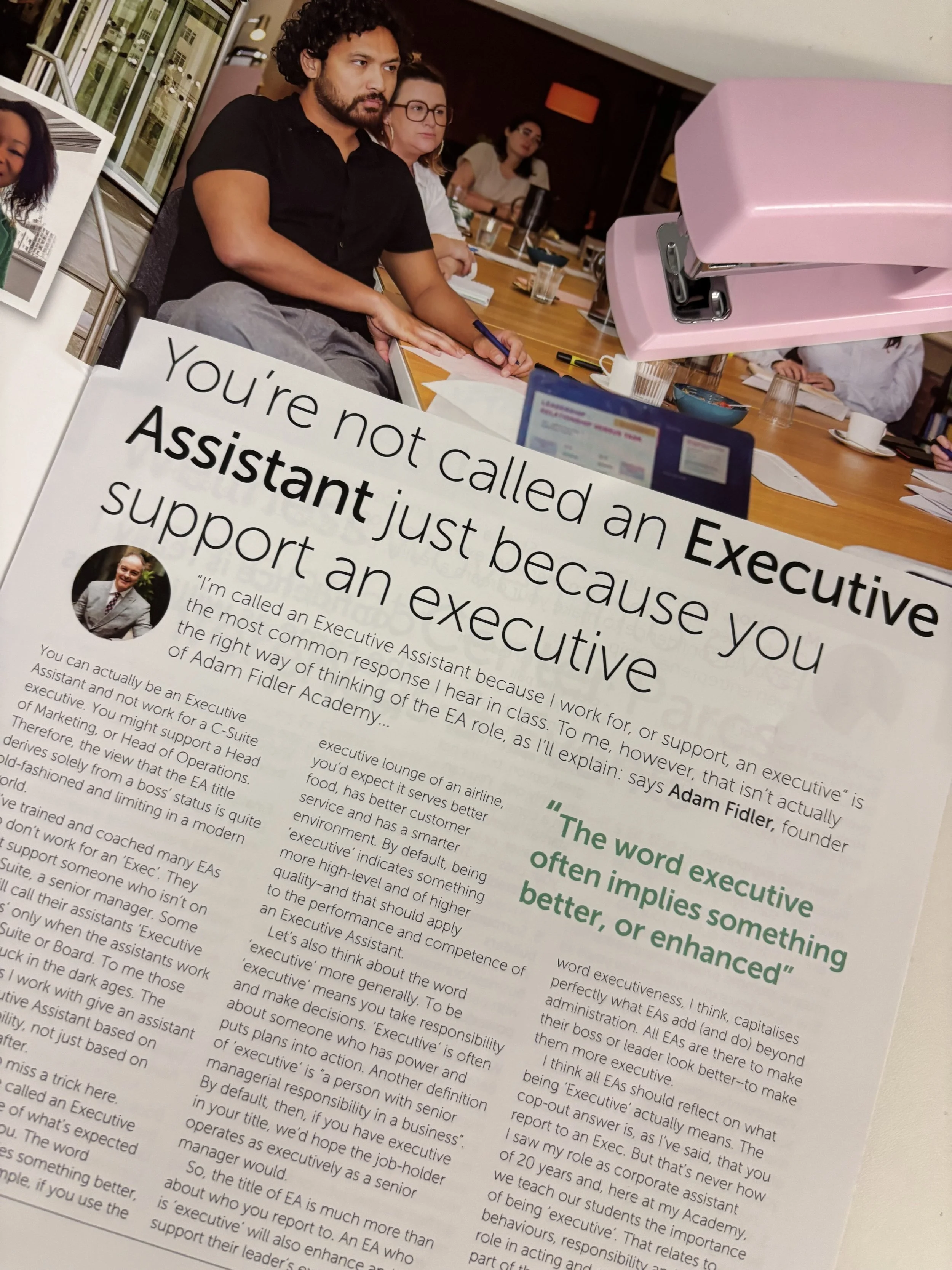 New course: the Executive Assistant Defined 