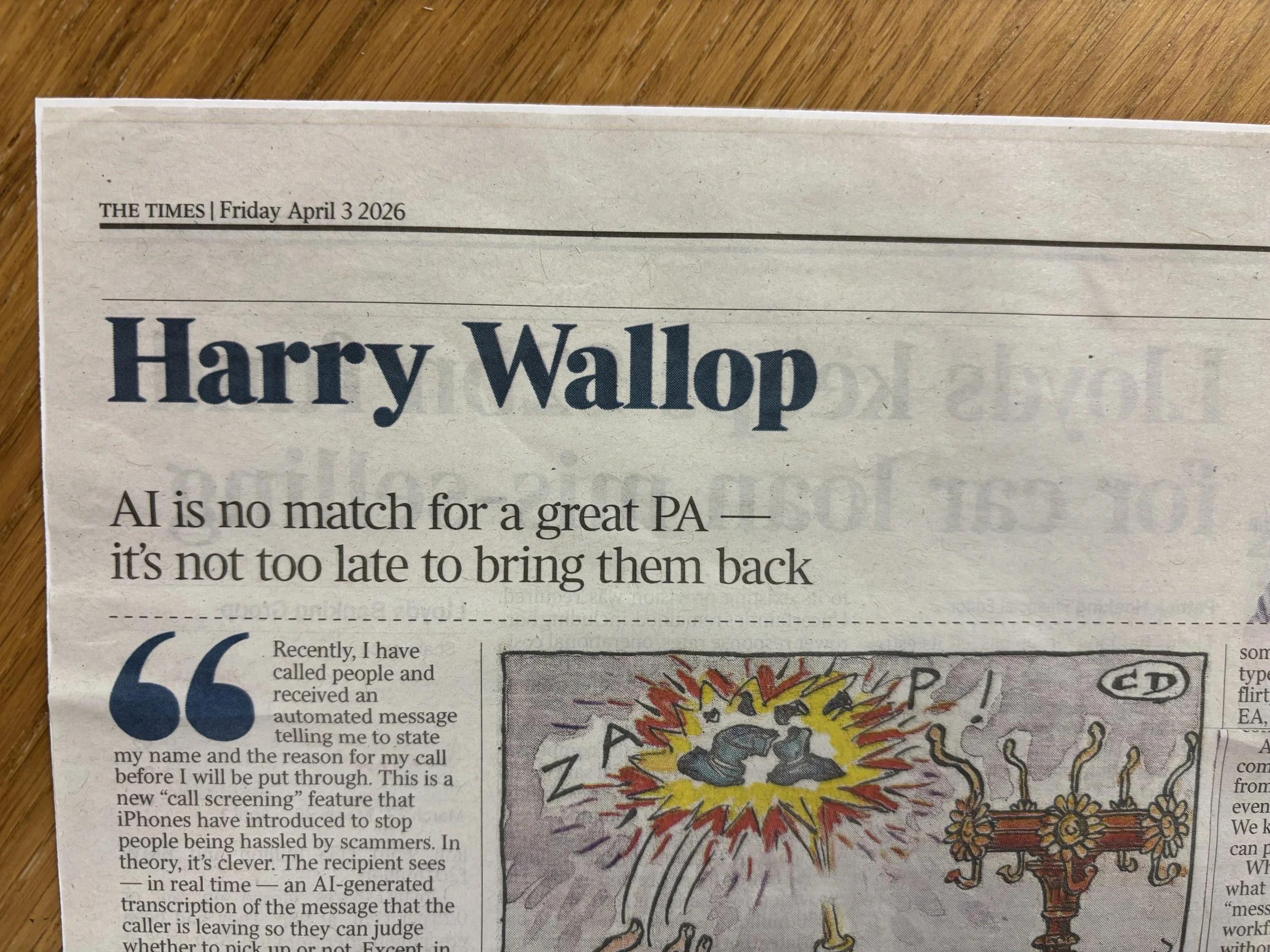 The Times article (3 April 2026) 