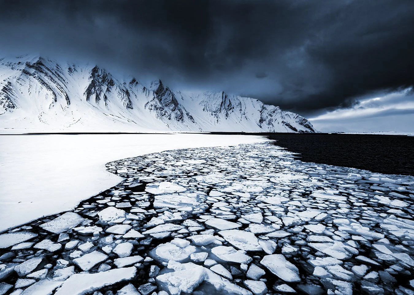Broken ice
