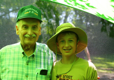 Dave Lewis (WB9HWE), and his grandson Matt
