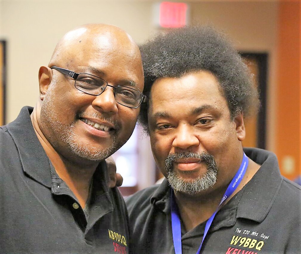 Steven Hill, KB9DSQ and Kelvin Jackson, W9BBQ - The 220 MHz Guys Vice President and President, respectively.