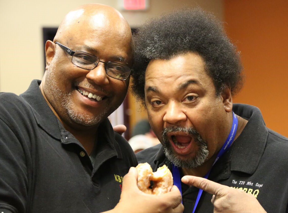 DSQ and BBQ - "Hamming" it up! (We do like our donuts.)