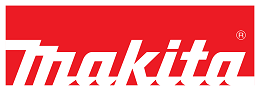 Makita logo on a red background