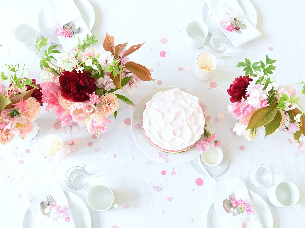 Springtime Entertaining With Pink Confetti + Tulips