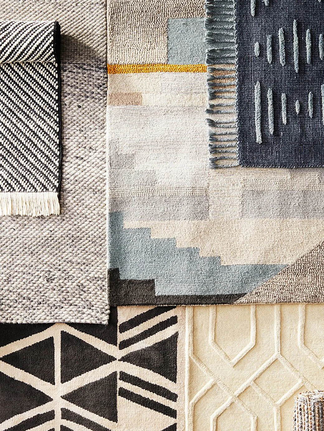 A mix of rugs from the collection - beautiful!
