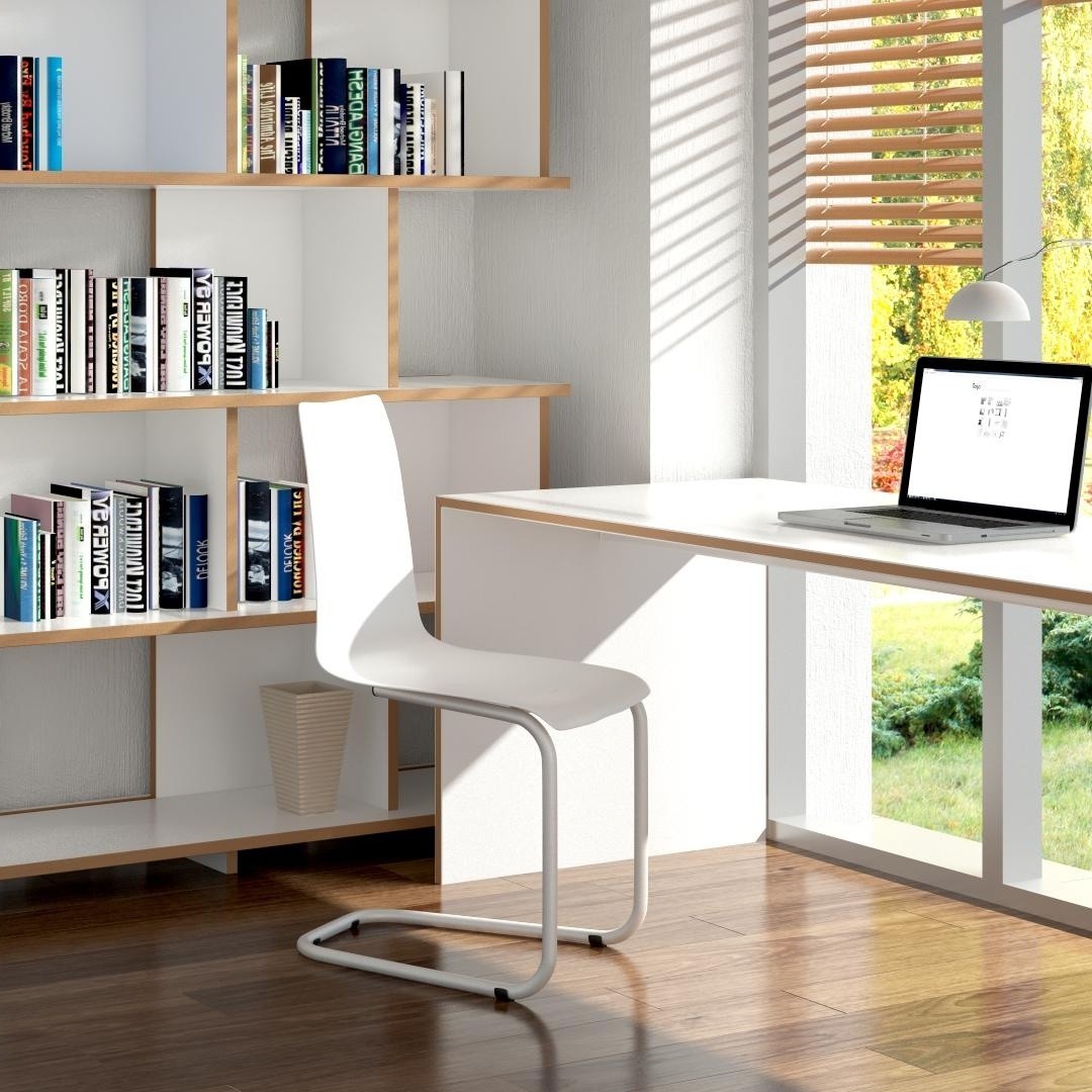 WORKING FROM HOME PRIZE: Tojo, cantilever chair in white or green.