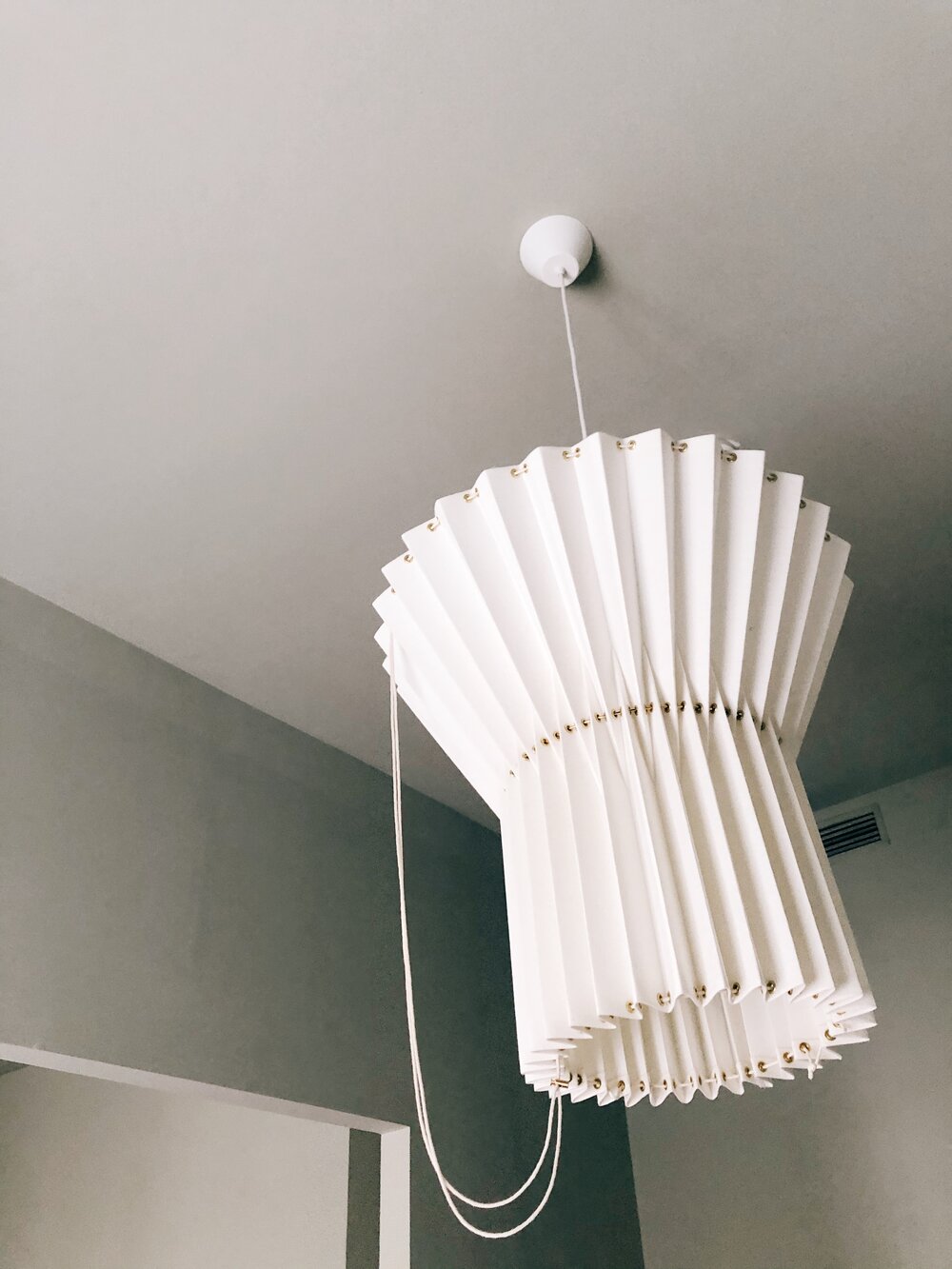 Over my bed, I loved the light