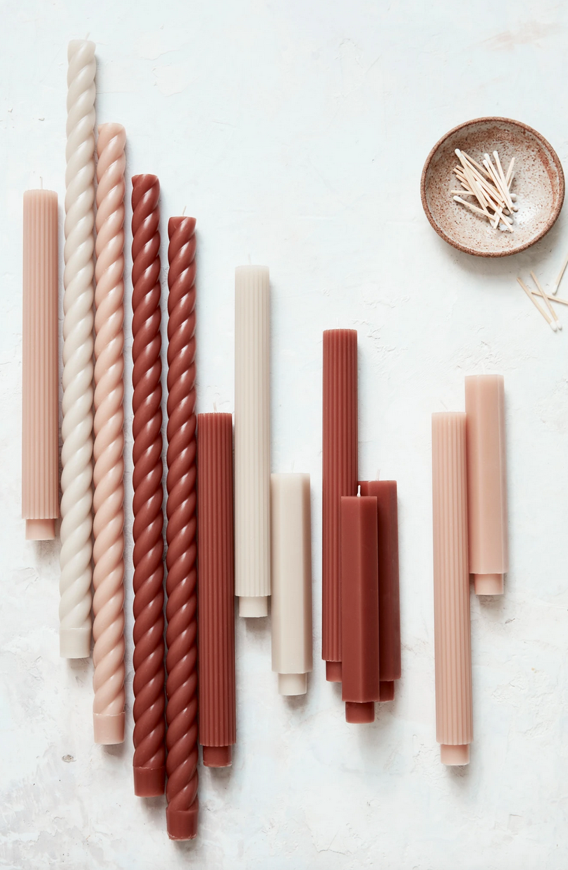 Twisted Taper Candles |  Burke Decor