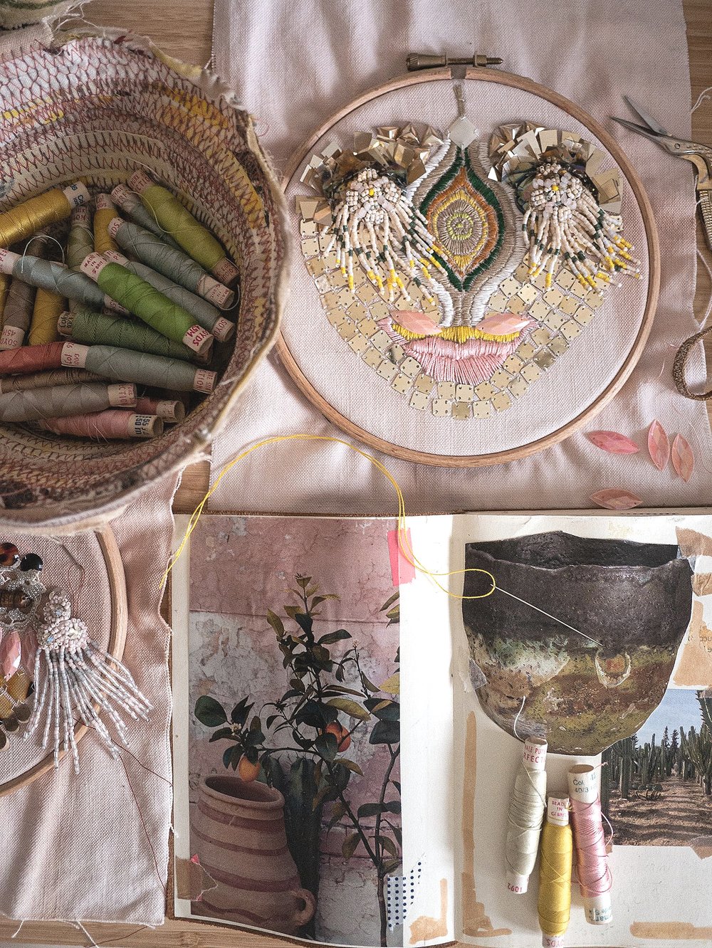 French Textile + Embroidery Artist Emma Cassi + Her Latest Work