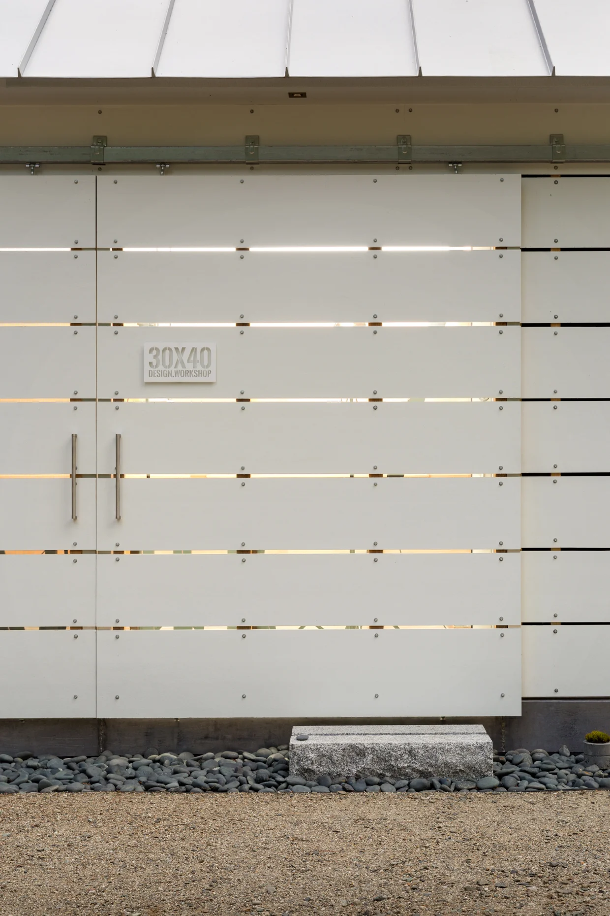 Long Studio Barn Doors - Closed
