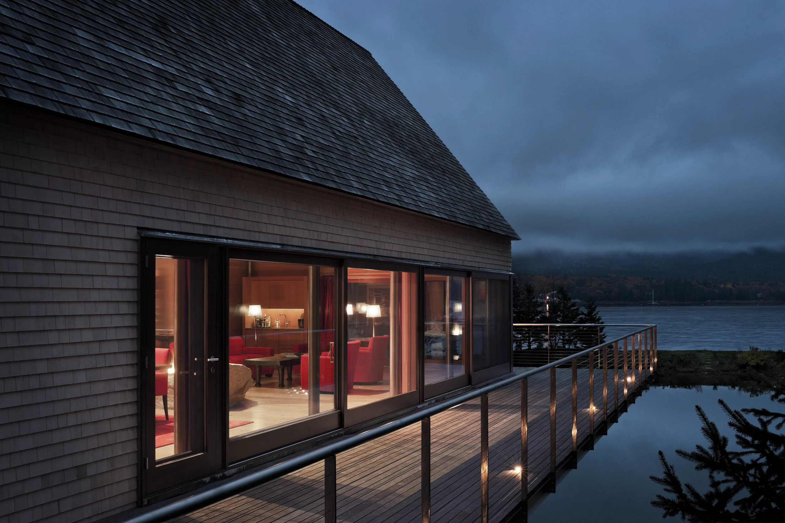 Pond House - Deck View towards Pond and Ocean