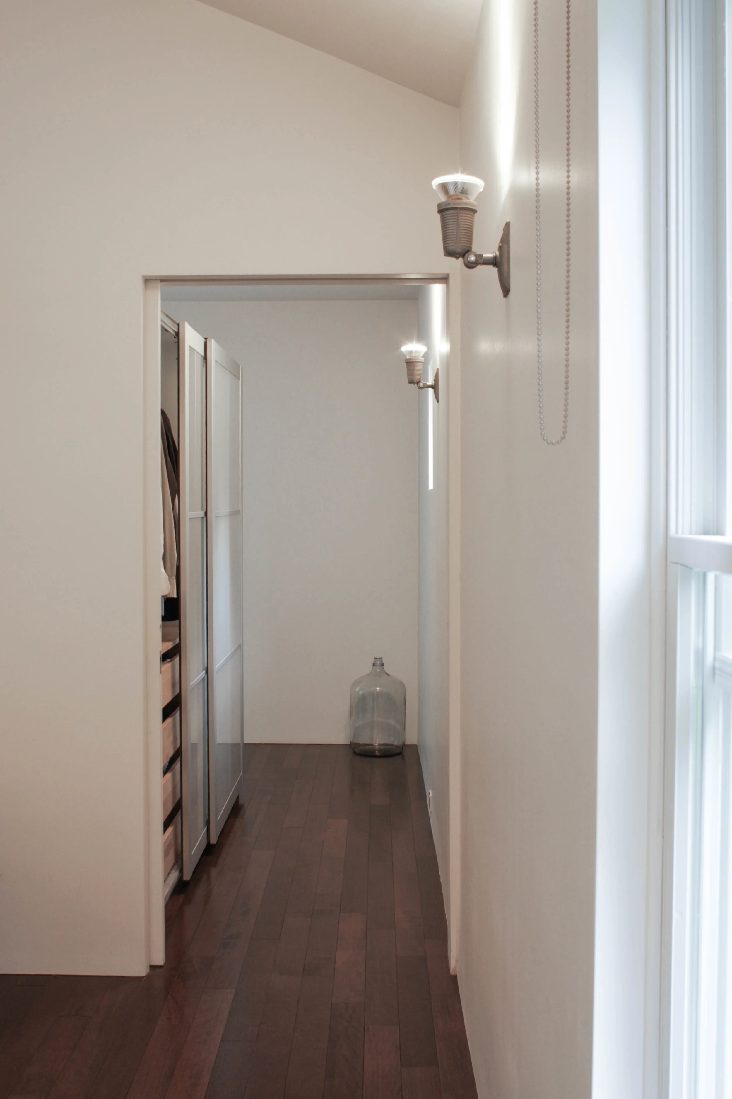 The Longhouse - Master Bedroom Freestanding Closet - door open