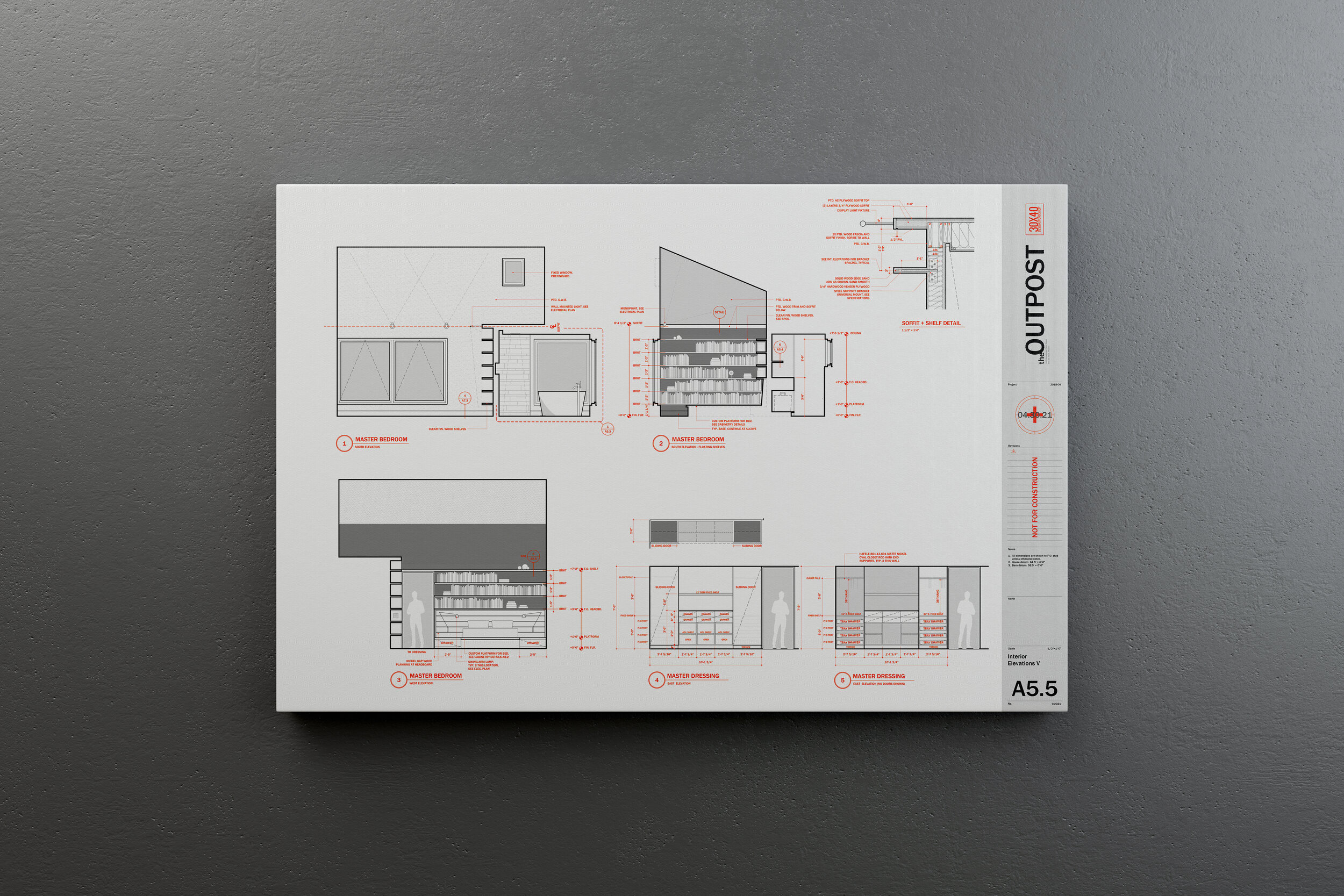 Interior Elevation Drawing