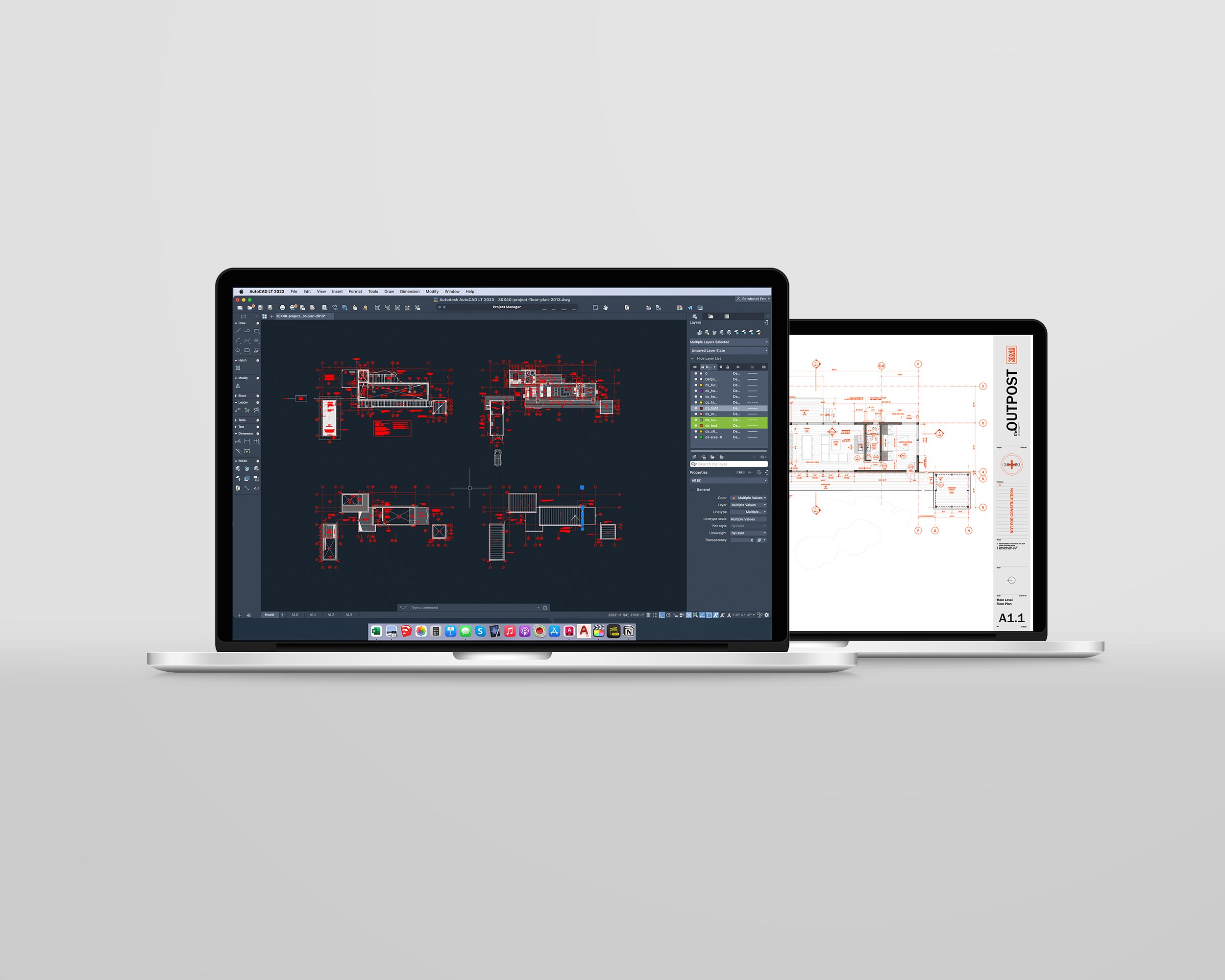 Architectural Floor Plan Working Drawing