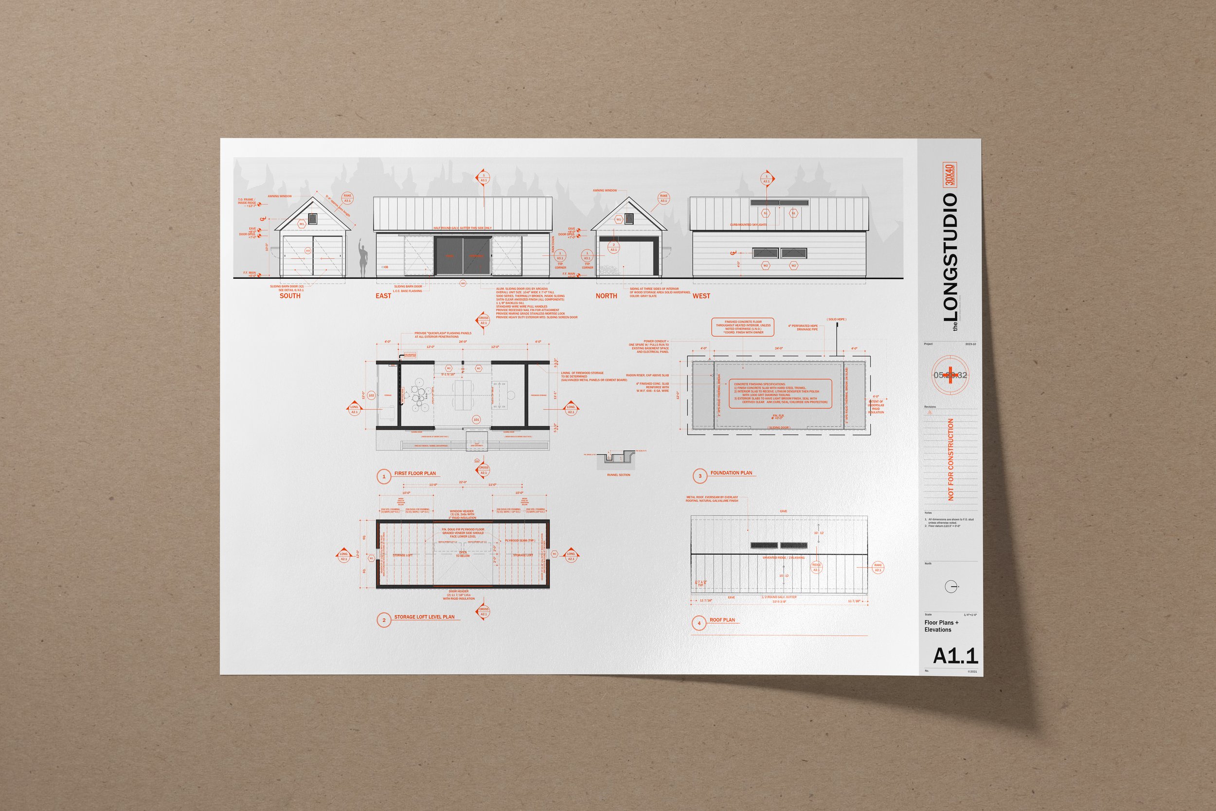 LongStudio Plan Sheet