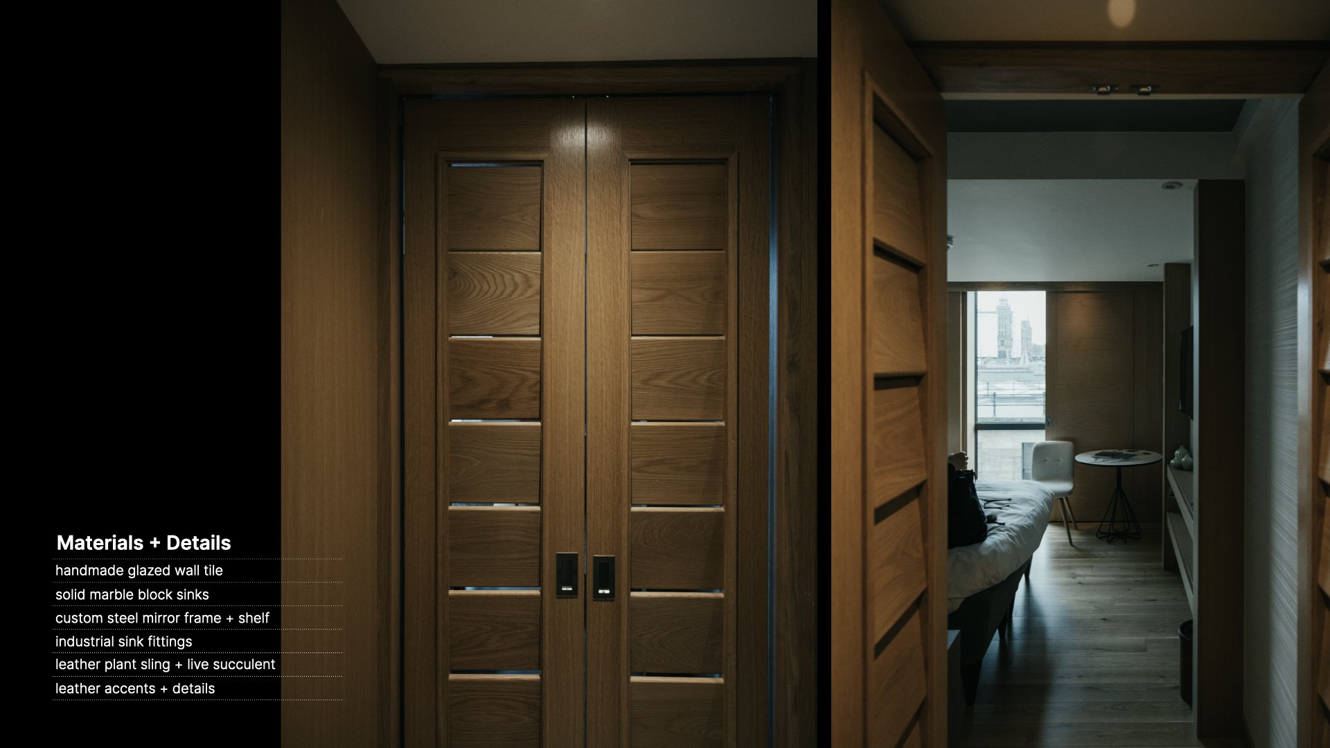 pivoting doors / antechamber