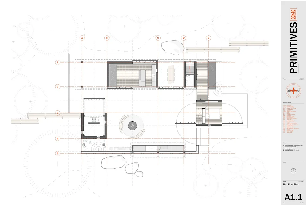 Sketch to Finished Floor Plan 30X40 Design