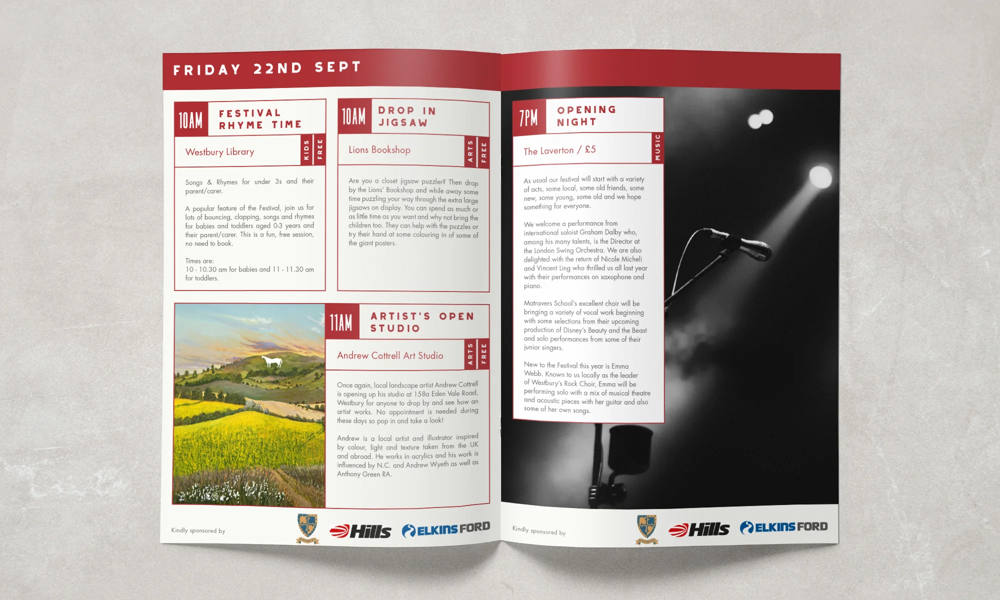 Westbury Festival Brochure Design
