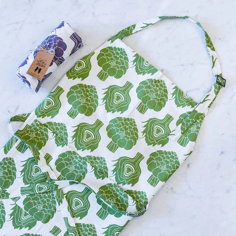 green apron unfolded