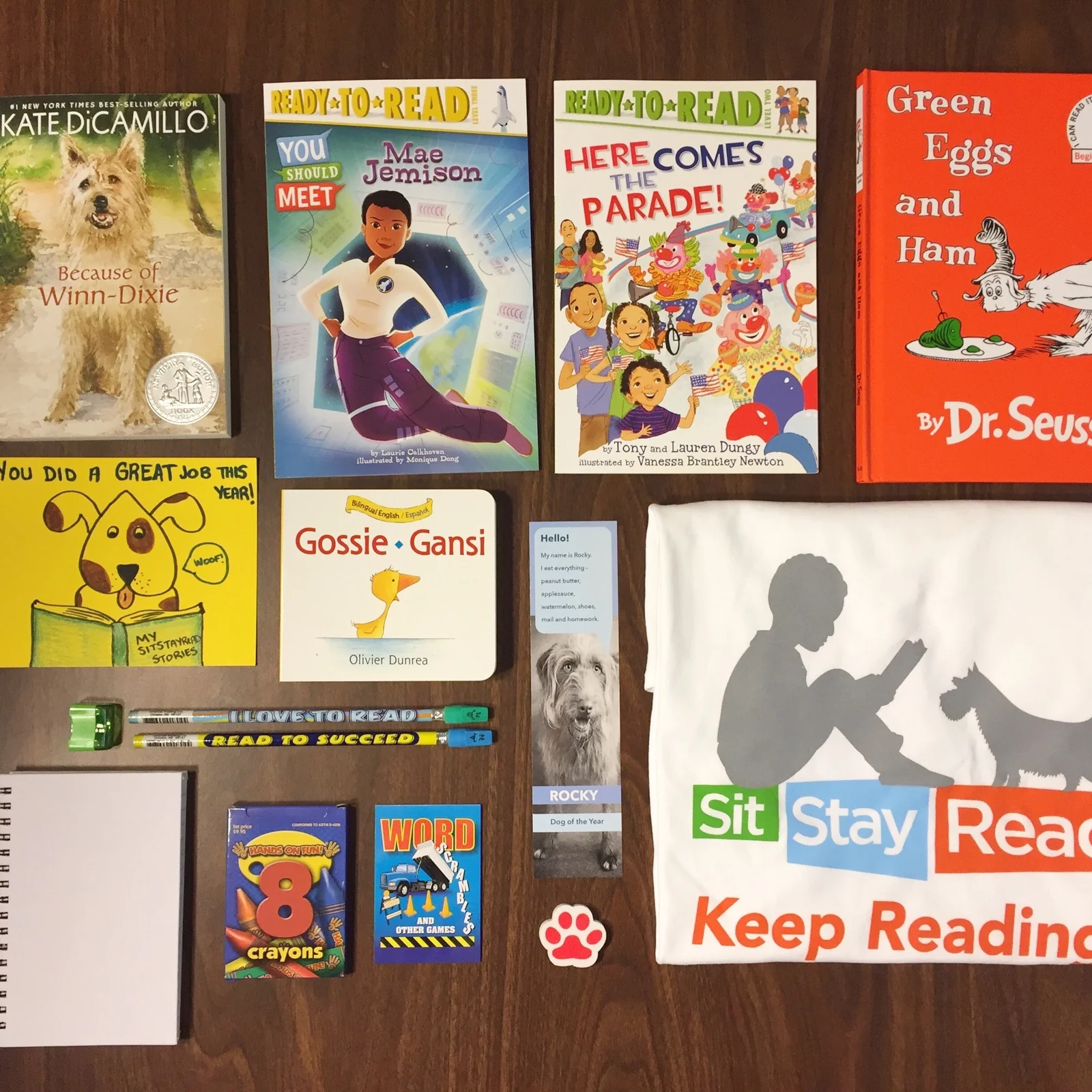 Summer Reading Fun Pack contents from 2016-17.