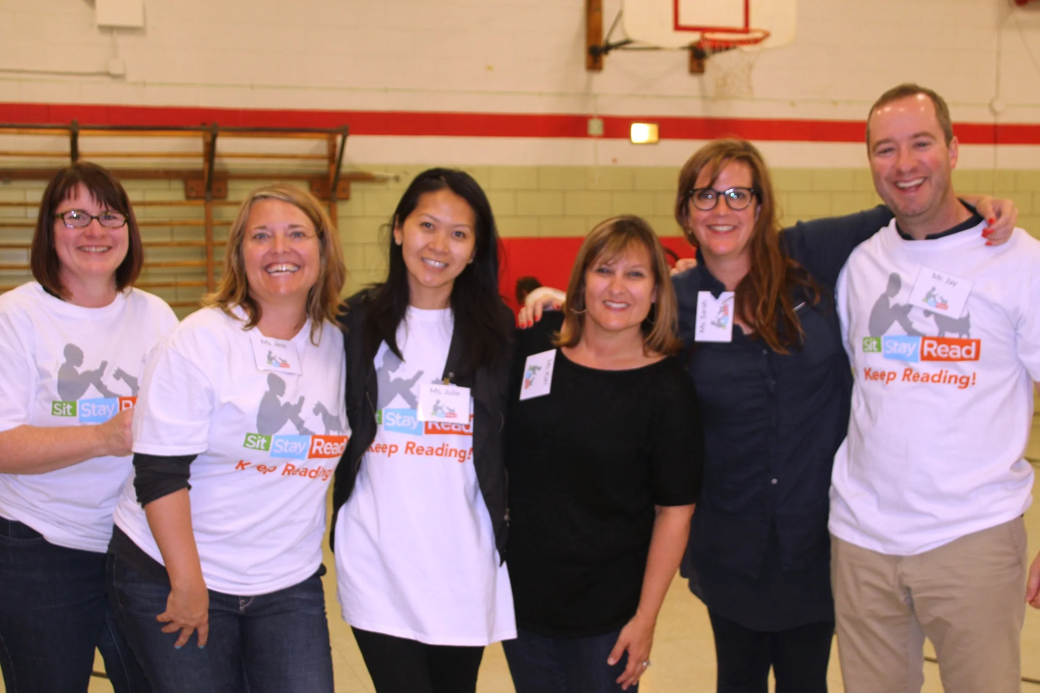 A group of volunteers get together after a successful Keep Reading Celebration