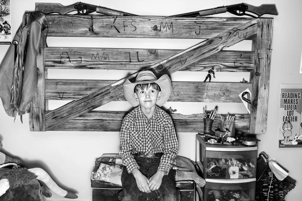 Jett Erickson in His Bedroom