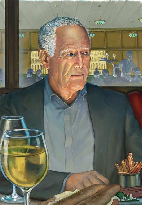 Portrait of James Salter by Matt Collins
