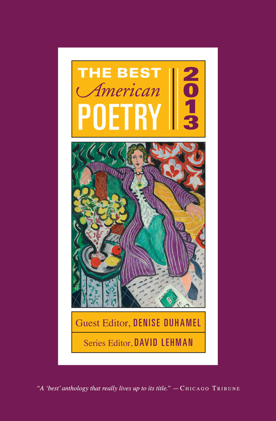 THE BEST AMERICAN POETRY 2013 PUBLISHED, "FOUNDLING" Billy Collins' poem, "Foundling," first appeared in the Spring 2012 (Vol. VI, No. 1) issue of TSR.