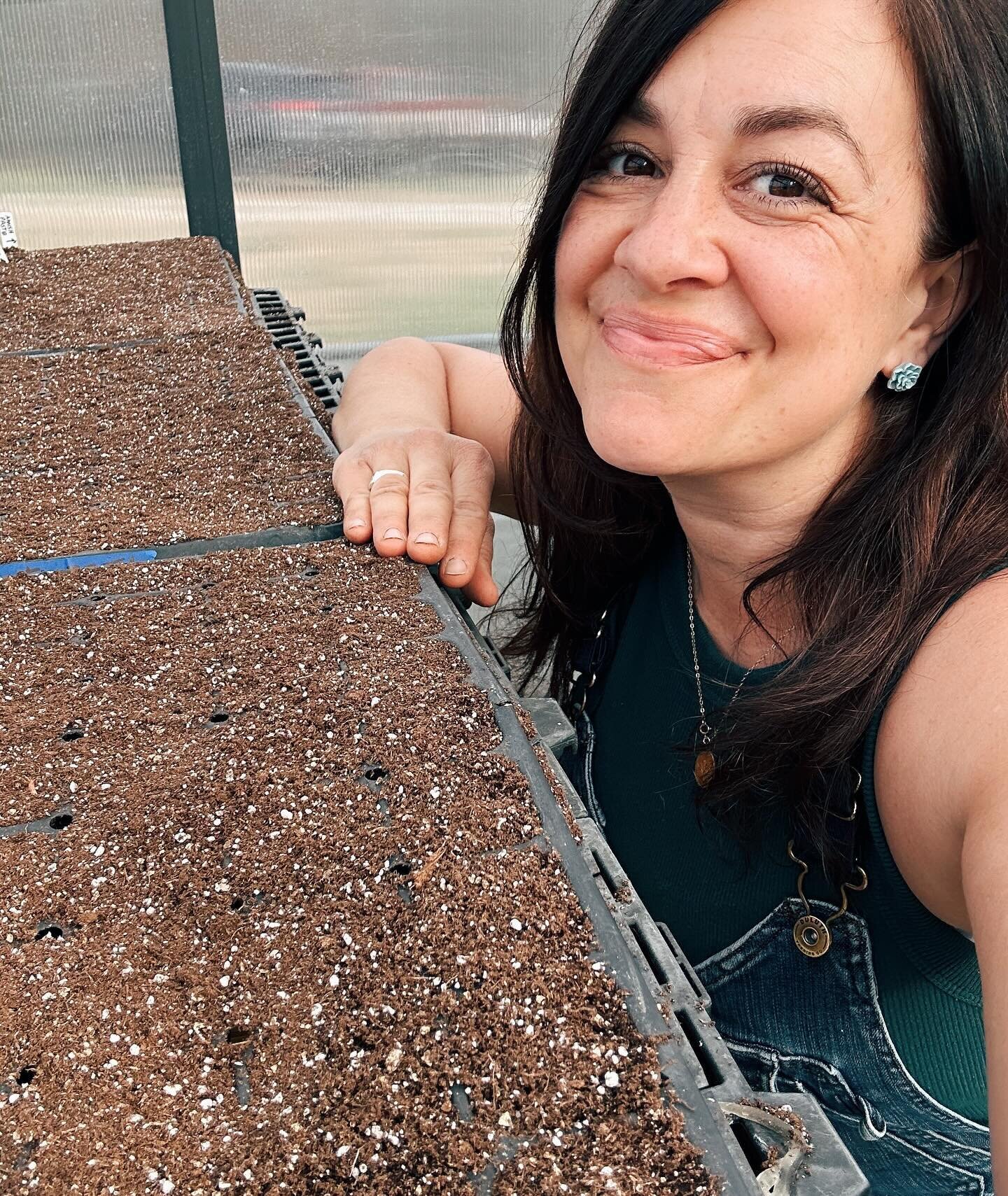 Happy March! Back in my mini greenhouse/she-shed, dirt under fingernails, checking the seedlings multiple times a day, and living by the weather report. Yup, that must mean early spring on @thekindredfarm is approaching! 🌱

Every time we&rsquo;re ab