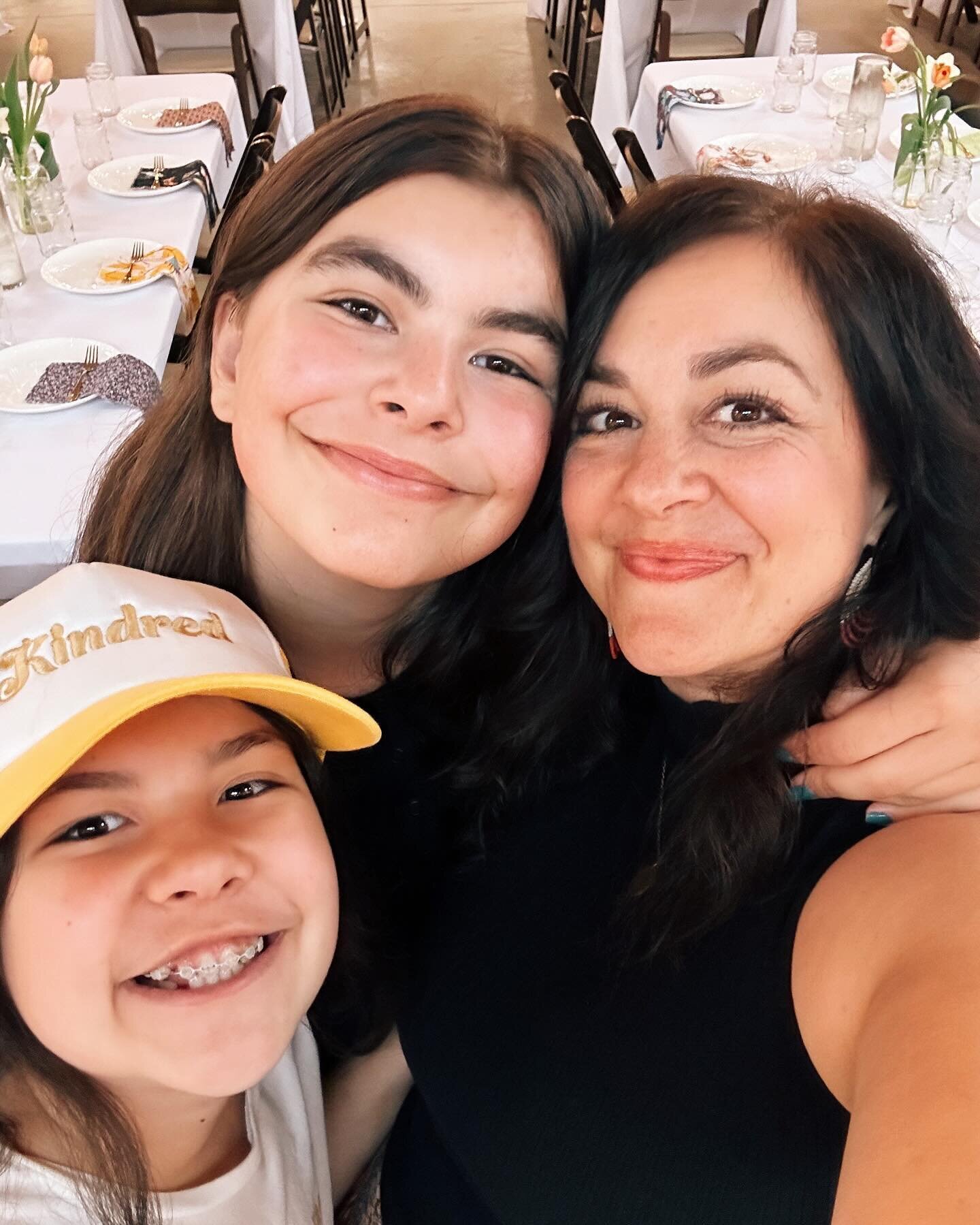 These precious girls got to help serve at our first spring event on the farm this weekend, and it was SO fun having them with me and Steven and our @thekindredfarm team. I still believe that &ldquo;together&rdquo; is the best place to do hard things.