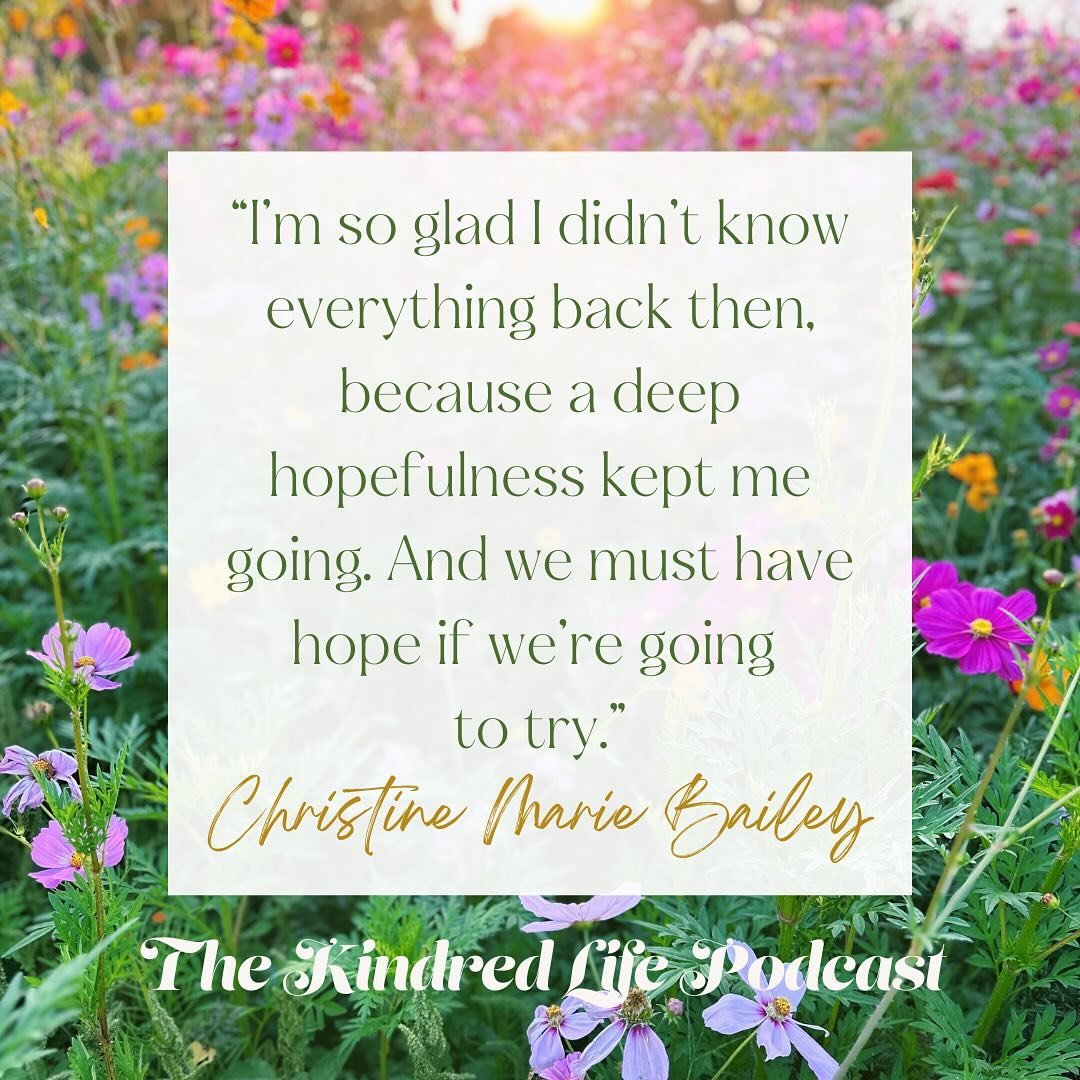 What&rsquo;s a dream you haven&rsquo;t pursued because you&rsquo;re not sure how to move forward?💭

JOIN ME in this new episode of #thekindredlifepodcast where I share a story about not giving up on a dream that began almost 10 years ago of growing 
