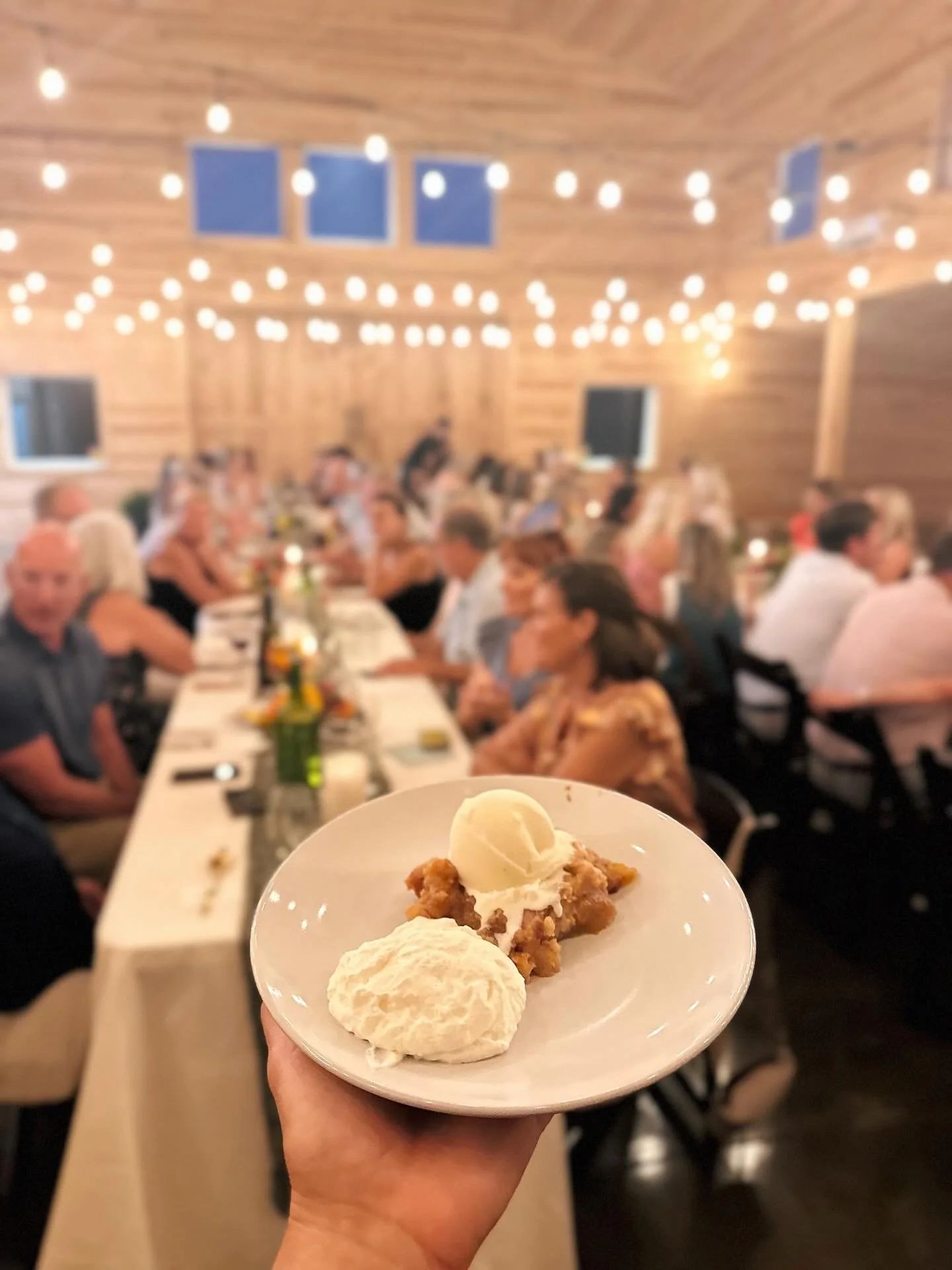 Heirloom tomatoes, local pasture-raised meats and dairy, honey from our bees, summer squash, watermelon, garlic, onions, peaches, cucumbers, basil bouquets, and flowers galore.&nbsp;We used every possible gift of the season at our&nbsp;Summer Farm-To