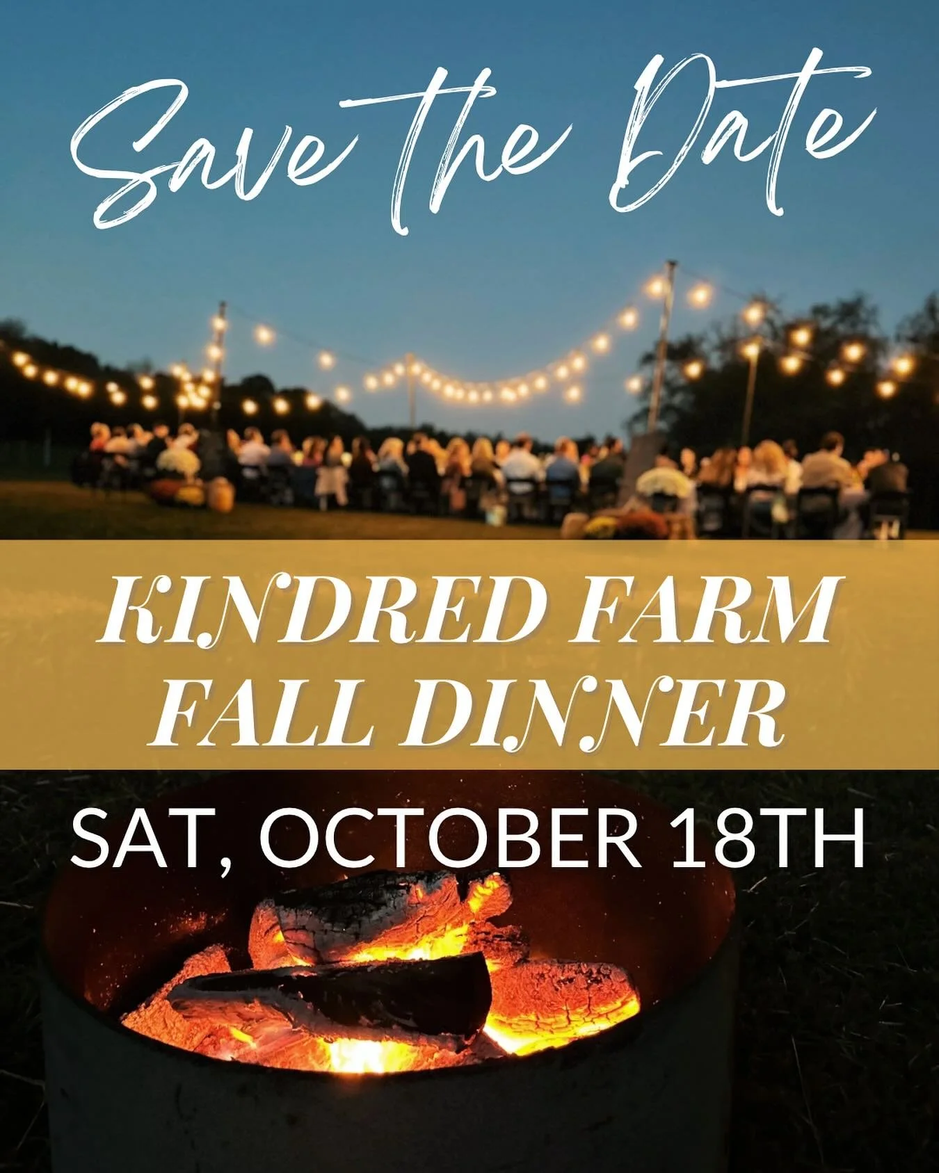 Save the date for our&nbsp;most anticipated event of fall - our Fall Harvest Farm-to-Table Dinner&nbsp;on&nbsp;Saturday, October 18th! 🍂 There&rsquo;s nothing like fall on the farm in Tennessee&hellip;campfires, crisper weather, beautiful community,