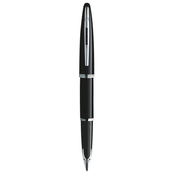 Waterman Carene Black Lacquer Silver Trim Fountain Pen
